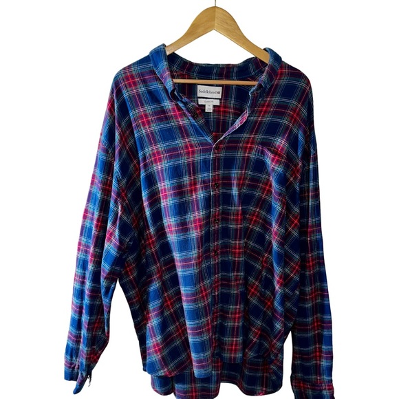 HP:Ladies classic fit Saddlebred 4X  plaid button down shirt fall flannel style - Picture 6 of 13